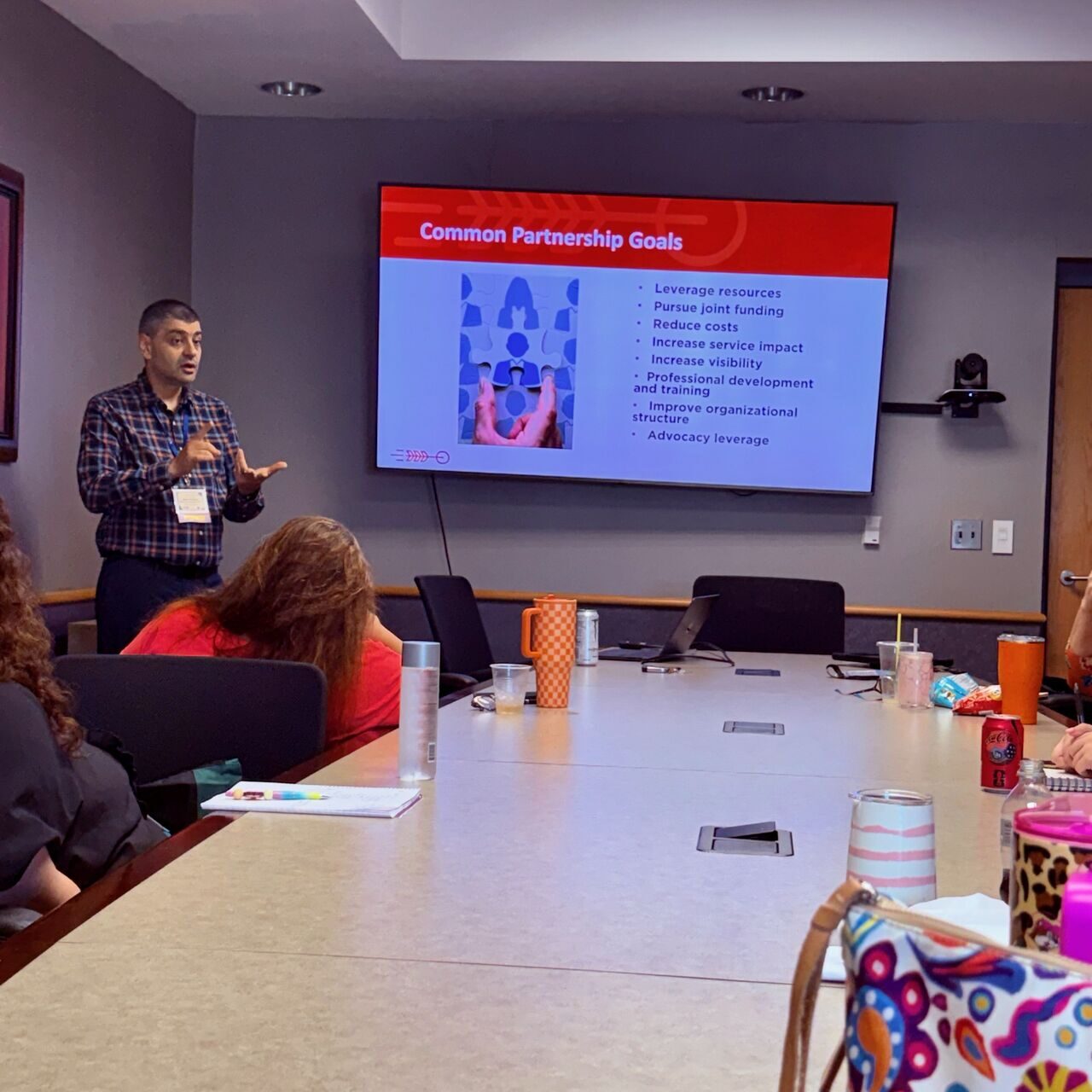 Adam Soltani presenting to a workshop group